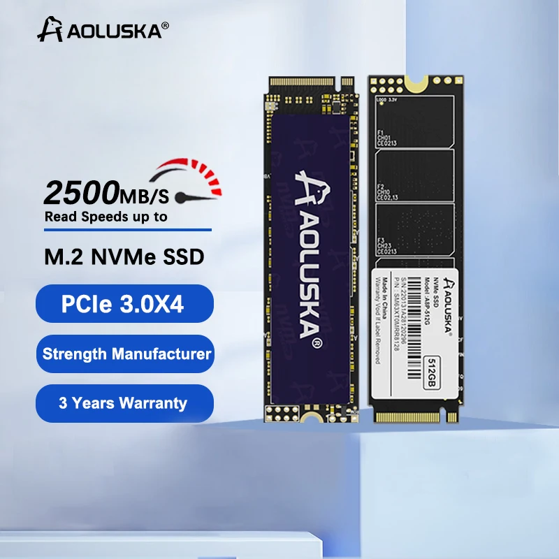 Aoluska 5/10Pcs Ssd M2 Nvme 128Gb 256Gb Ssd Hard Disk 1Tb 512Gb M.2 2280 Pcie Unità A Stato Solido Interna Per Desktop Pc Portatile