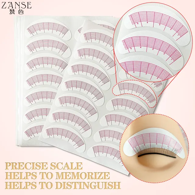 70 Pairs Lash Mapping Stickers Under Eye Positioning Tips Sticker for Eyelashes Extension Practice Eye Pads Paper Patches 1