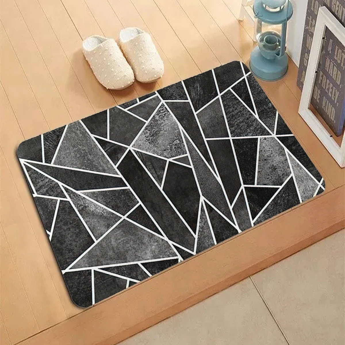 

Геометрический Коврик с изображением тыквы и головы, Придверный коврик, нескользящий декоративный коврик для гостиной, кухни, спальни, напольные коврики, домашний декор