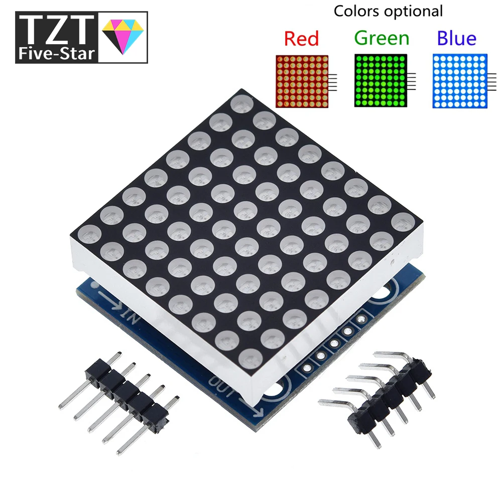 MAX7219 Dot-Matrix-Modul Mikrocontroller-Modul Anzeigemodul Fertigware, kann zusammen für die Arduino-Programmierung sein – Detail 4