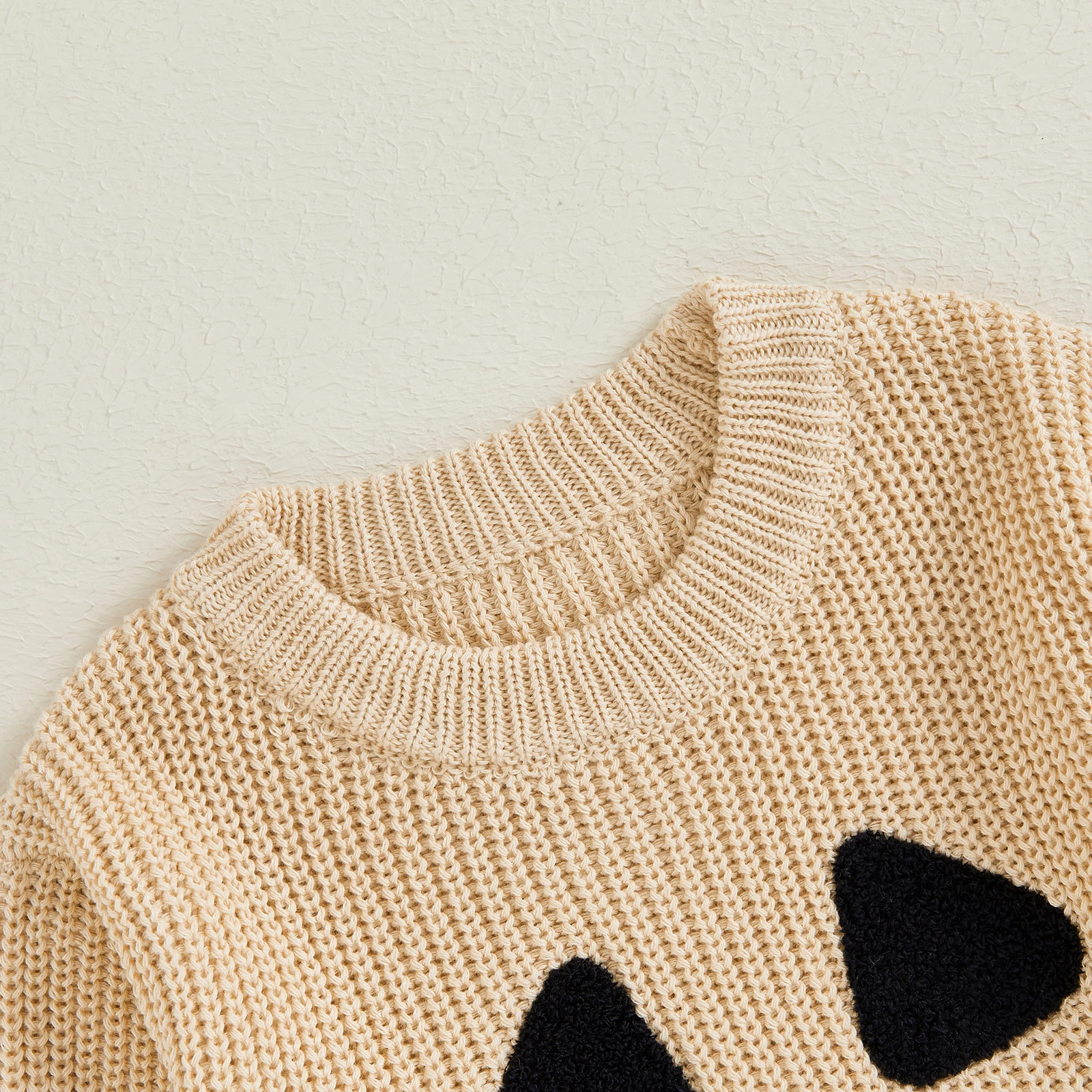 MISOWMNJOY Baby Girl Boy Knitted Romper Halloween Kids Clothes Cute Casual Pumpkin Embroidery Long Sleeve Jumpsuit for Newborn
