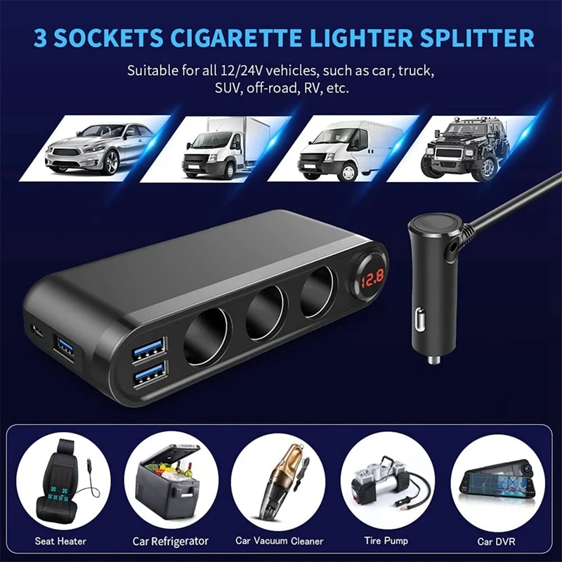  USB  й, 120W QC3.0 USB  , 4 Ʈ , а , ڵ ׼