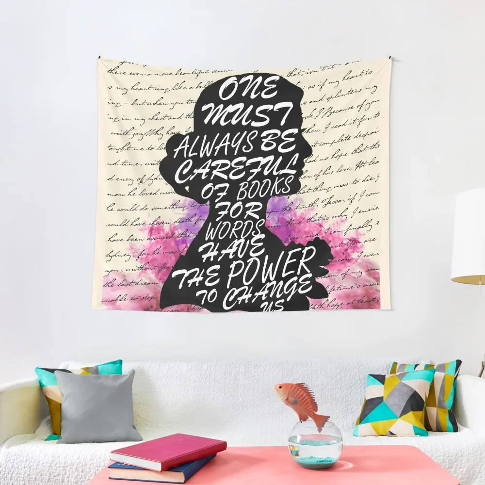 

Words have the power to change us Tapestry For Bedroom Kawaii Room Decor Home Decor Accessories Tapestry