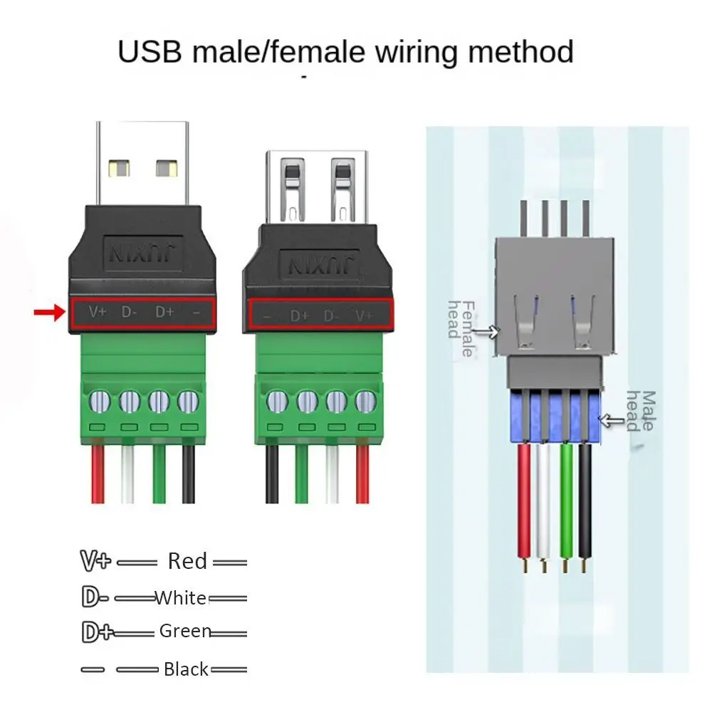 USB 2.0 To Screw Terminal Block - Reliable Power Adapter