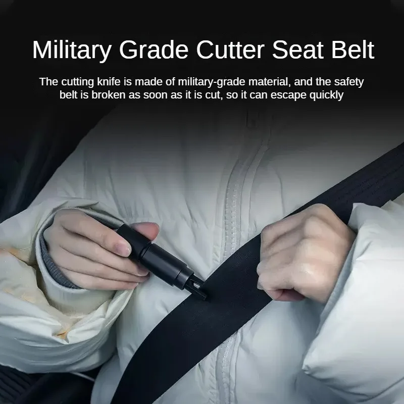 car safety hammer safety hammer window breaker 2 In1 Car Safety Hammer Emergency Glass Breaker High Hardness Tungsten Steel Seat Belt Cutter Rescue Tool Car Accessories