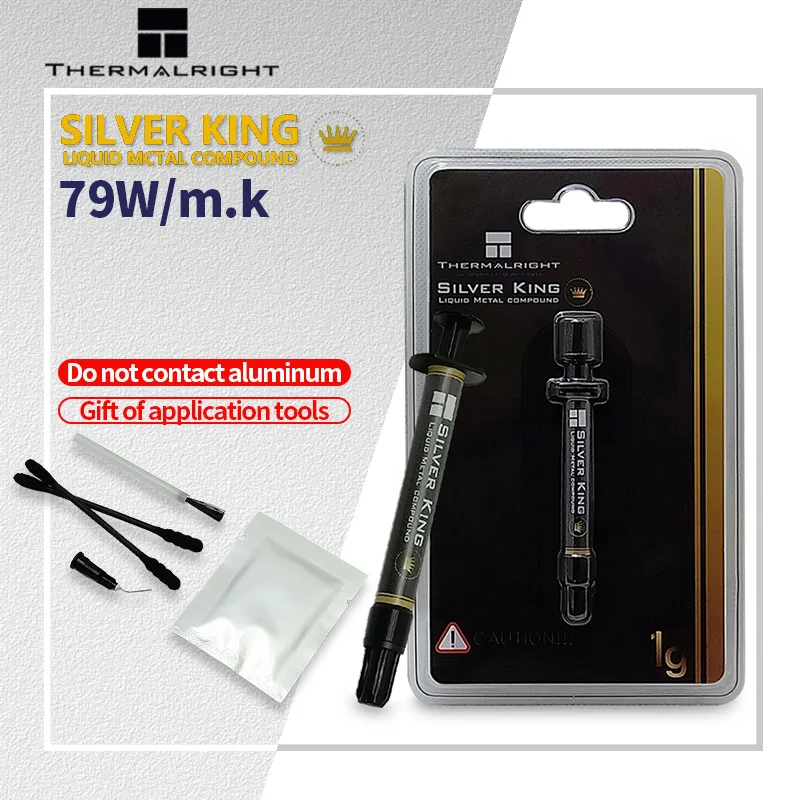 Thermalright Liquid Metal Thermal Conductive Grease CPU Processor Heat Sink Paste 79W/m-k