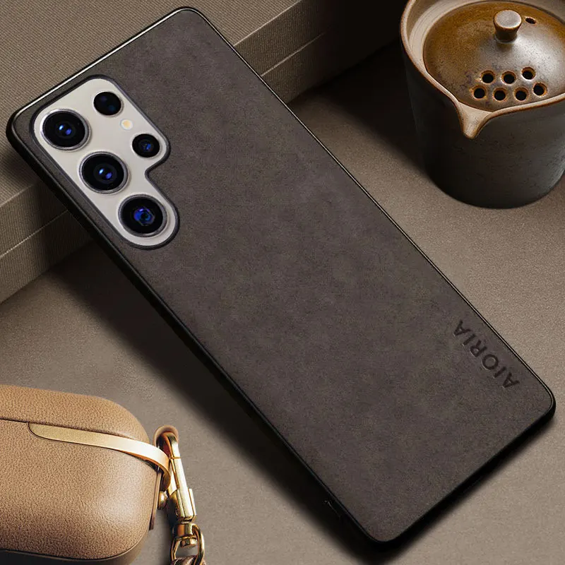 Elegant PU Leather Skin Cover for Samsung Galaxy Smartphones