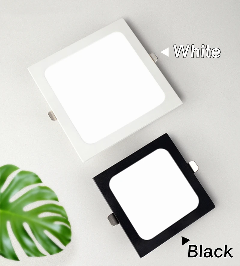 Description Picture 3 of itemUltra-thin Square LED Recessed Downlights 9W/12W/24W Ceiling Grille Panel Lamps Kitchen Living Room Bedroom Indoor Spot Lighting