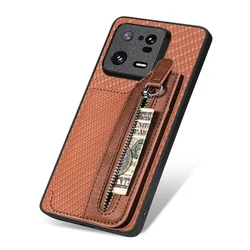 Luxury Leather Back Case - Premium Design Cover - Xiaomi 11 Lite 5G 4G (Brown)