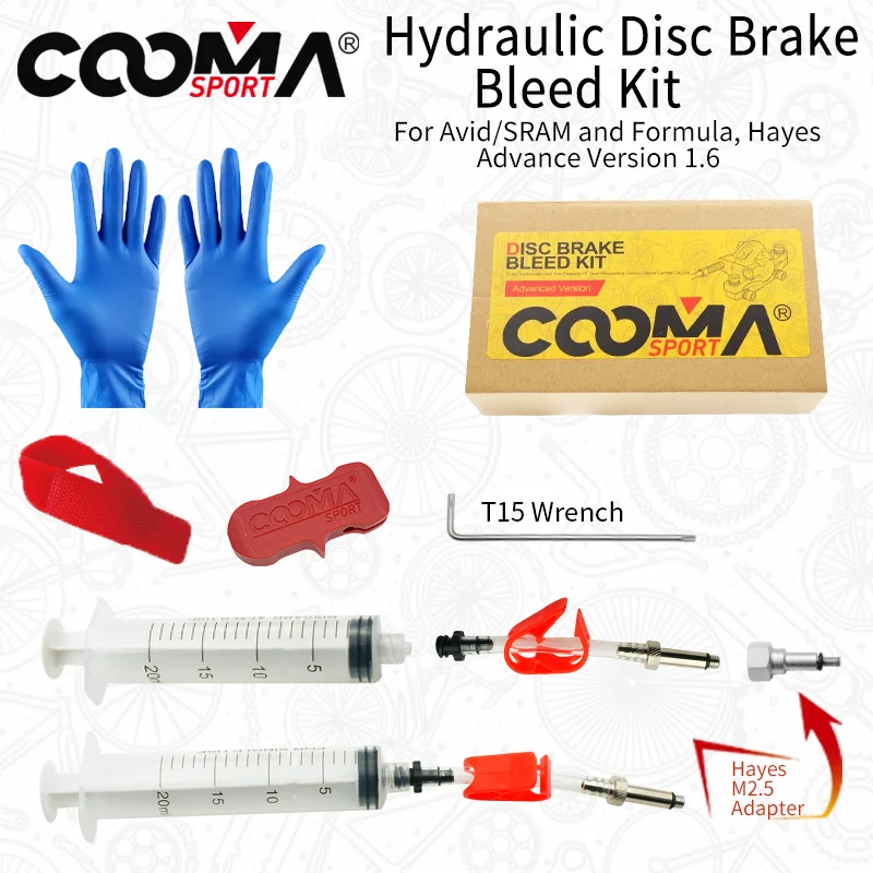 Bicycle Hydraulic Brake Bleed kit for AVID, Formula and Hayes