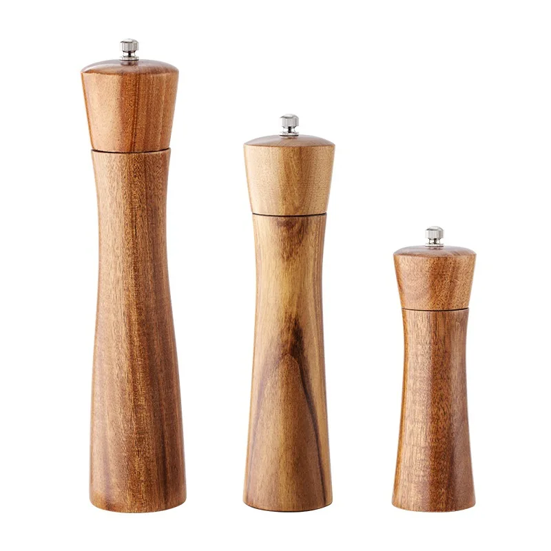 Nice Kitchen Pepper Grinder 6/8/10 Inch Ashimori Wood Salt Pepper Mill Table Grinder