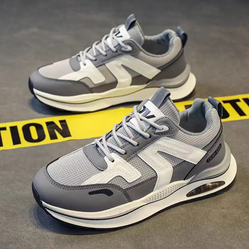 Men Sneakers Outdoor Casual Lace-up Shoes Men 2024 Fashion Breathable Non-Slip Platform Running Sport Comfortable Dad Shoes Male 4