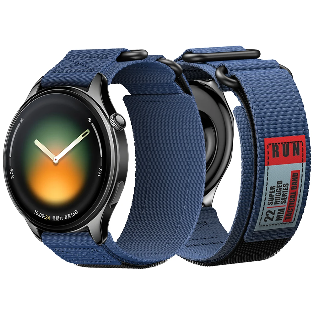 22mm Hook and Loop Nylon Sports Wristband Bracelet Accessory