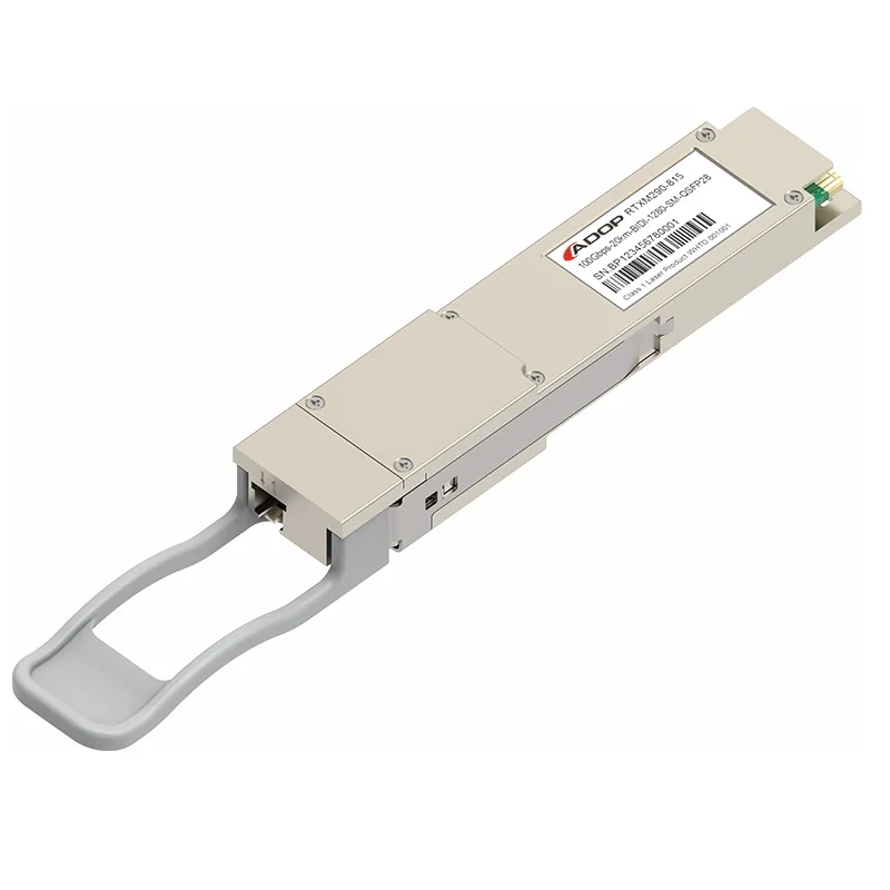 ADOP for Cisco Compatible QSFP28-BIDI-100G 100GBASE-SR BiDi QSFP28 SWDM4 100m DOM Duplex LC MMF Optical Transceiver Module adop for cisco qsfp 100g cwdm4 s compatible 100gbase cwdm4 qsfp28 1310nm 2km dom duplex lc smf optical transceiver module