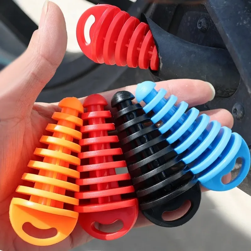 Exhaust Pipe Plug Tailpipe Rubber Air Bleeder Plug Exhaust Wash Plug Pipe Protector for Motocross Off-road Motorcycle Parts