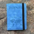 Blue with map