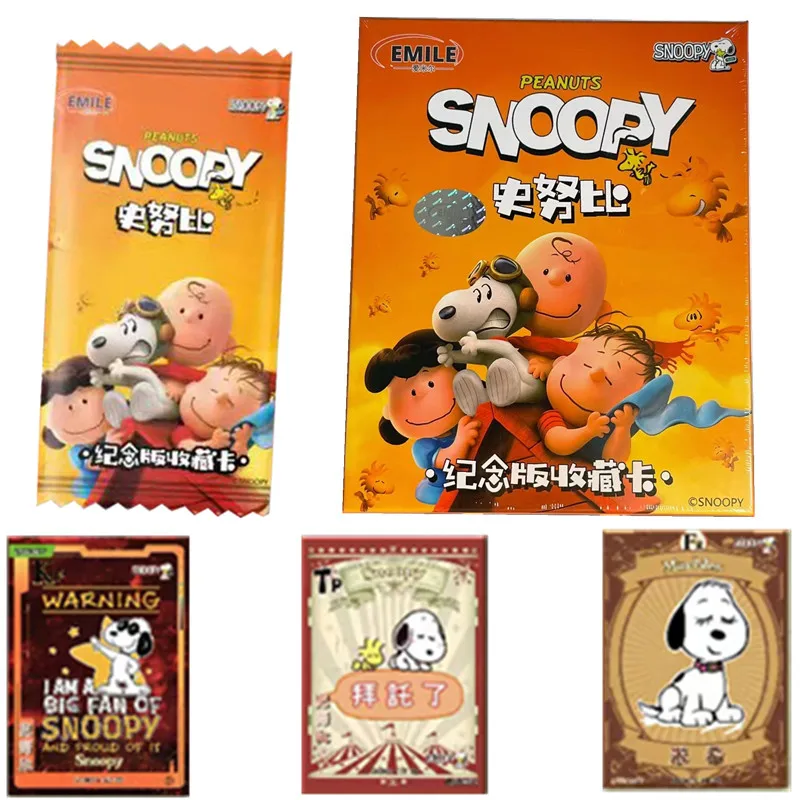 anime-snoopy-collection-cards-anniversary-edition-limited-trading-cards-rare-hr-pr-dp-collection-cards-children's-birthday-gifts