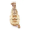 Hurdy Gurdy Mechanical Model DIY Musical Instrument 3D Wooden Puzzle Building Kits Birthday Gift For Adults and Kids 4