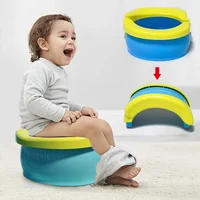 Children's Foldable Potty Training Seat Easy To Clean Toilet Seat Boys and Girls Birthday Gift Portable Travel Baby Potty 1