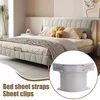 4pcs Heavy Duty Bedsheet Corner Tightener Clips High-Quality Materials Durable Bed Sheet Grippers Invisible Bed Cover Fixator 1