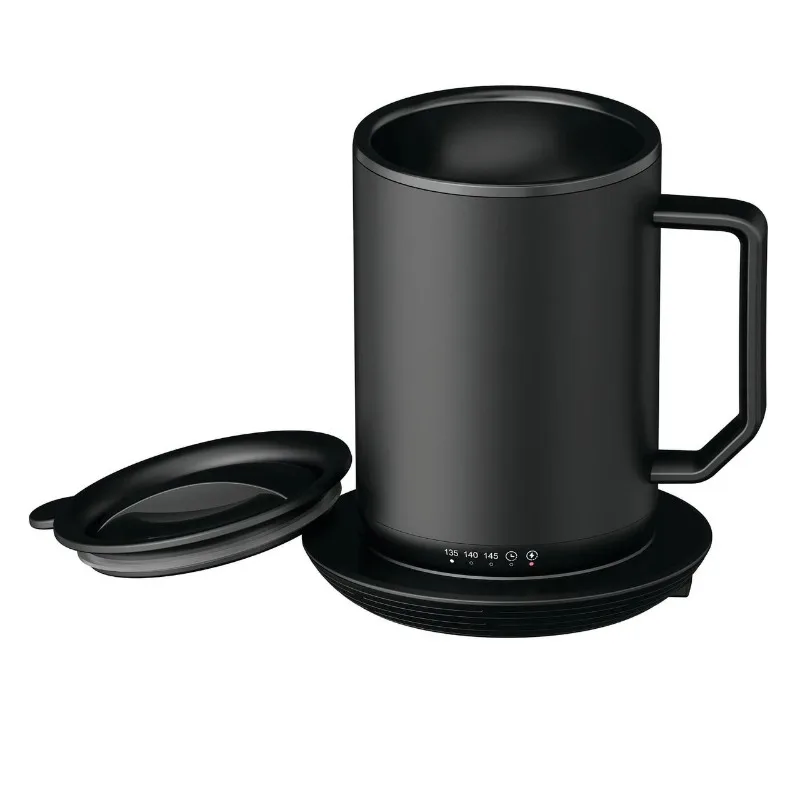

Подставка для зарядки ionMug, 12 унций Кофейная кружка из нержавеющей стали с самонагревом и крышкой, 3,5x3,5x5 дюймов