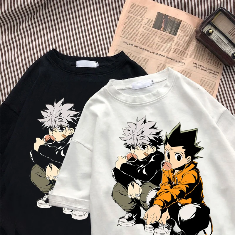 Anime Clothes For men Graphic t shirts Hunter X Gothic Kawaii Harajuku Summer Plus Size Women Clothing T Shirt |