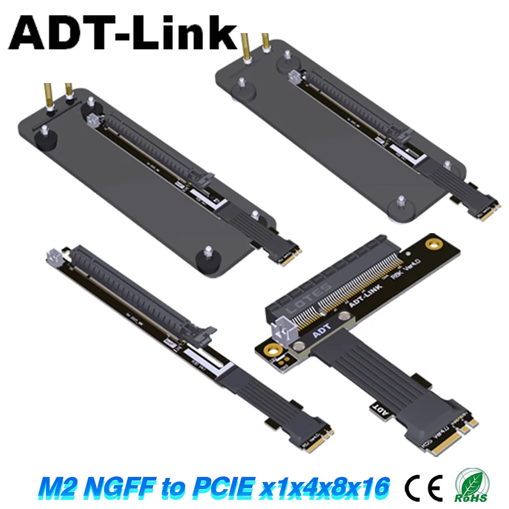 

M.2 NGFF WiFi To PCI Express X1 X4 X8 X16 Adapter Riser Extension Cable M.2 Key A.E. PCI-E PCIe 1x 4x 8x 16x Extender Adapter