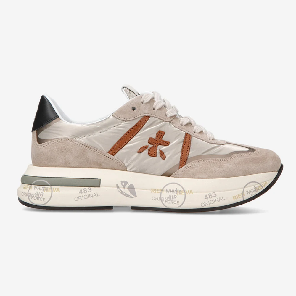 

PREMIATA Light Luxury Suede Silk Cloth Simple Retro Casual Sports Shoes Trendy Versatile Comfortable Lightweight Jogging Shoes