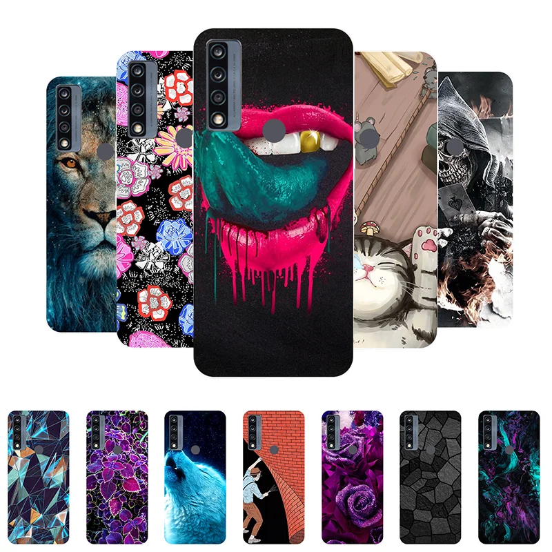 Stylish Bumper Silicone Phone Case with TPU Painted Design