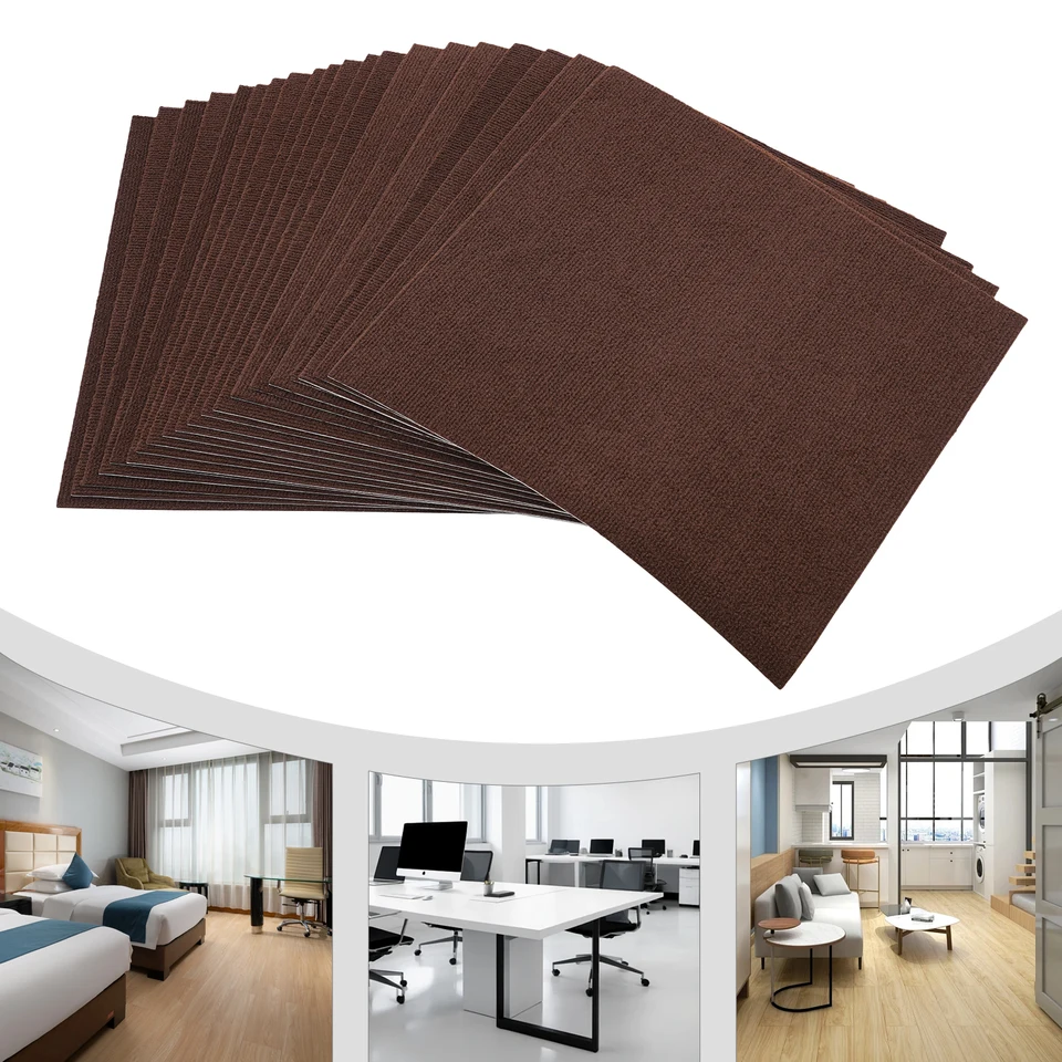 Self-Adhesive Non-Slip Carpets Set of 20