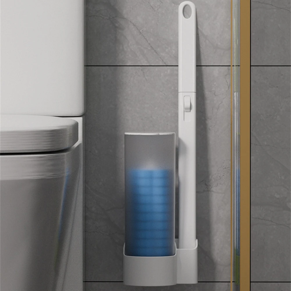 Toilet Brush Disposable Replacement Brush Head Toilet Cleaning Set Household Accessories