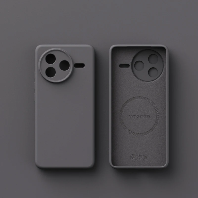 Premium Liquid Silicone Magnetic Wireless Charging Case - Shockproof Soft Cover