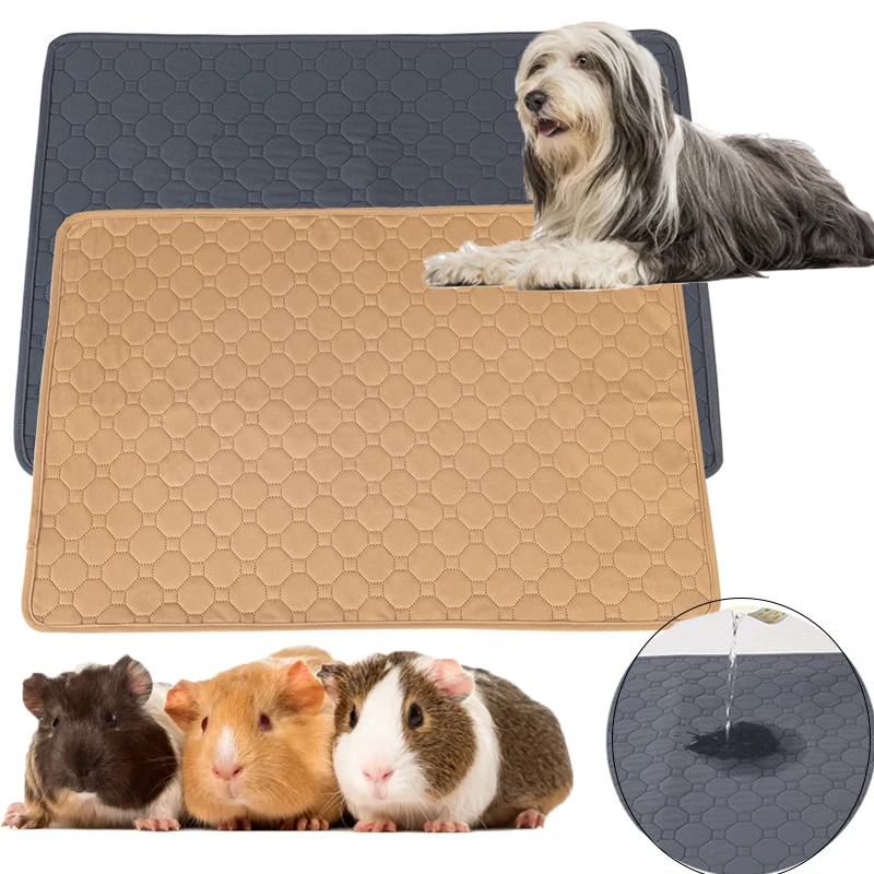Guinea Pig Cage Lining Washable Guinea Pig Skin Pad Reusable and Non slip Urinary Pad for Guinea Pig Cat and Dog Beds images - 6