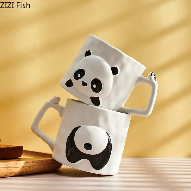 Cute Panda with Bamboo Mug – Amy's Coffee Mugs