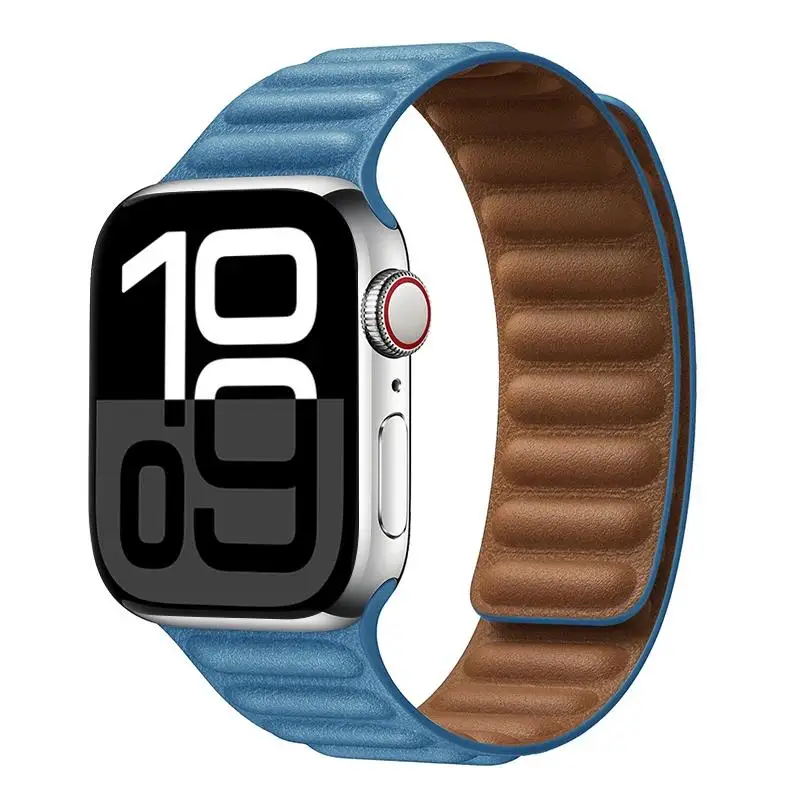 ตัวเลือกสินค้า สายหนังแท้ Apple Watch สายแม่เหล็ก รองรับหลายขนาด