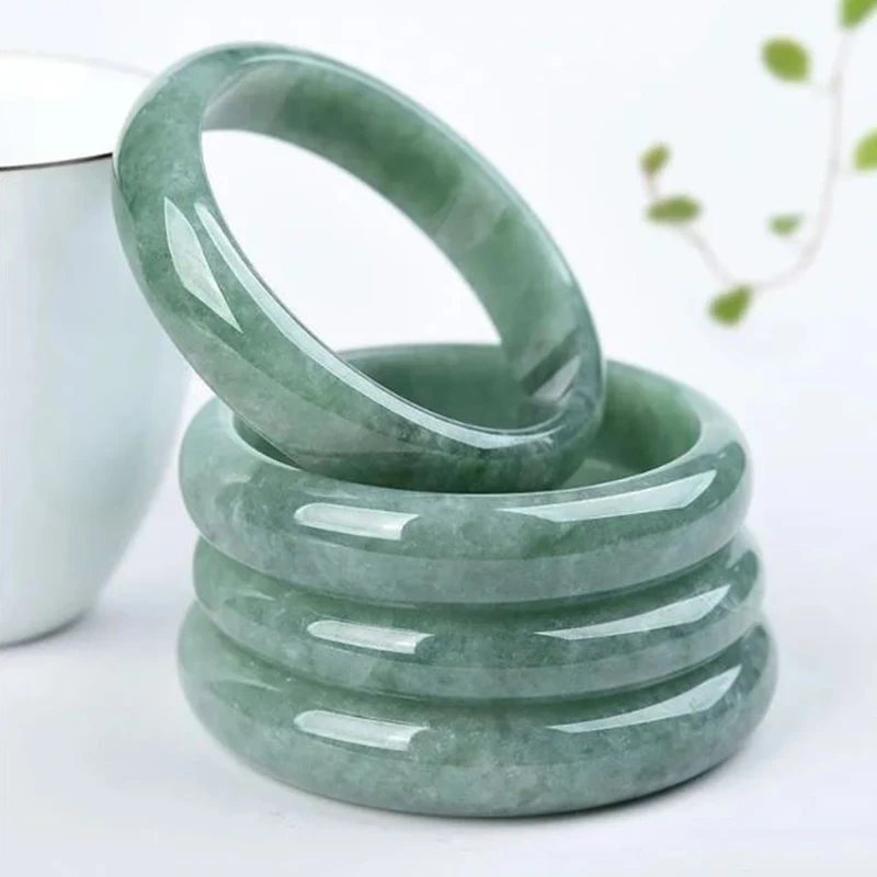 Real Jade Natural Ice Green Jade Bracelet Original Certified Luxury Bracelet For Women Wholesale Gifts Girlfriends