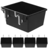 5 Pcs 90x80x45mm Thick Pegboard Parts Storage Box Tool ganizer Bins Heavy Duty Workshop Garage Hardware Container 2