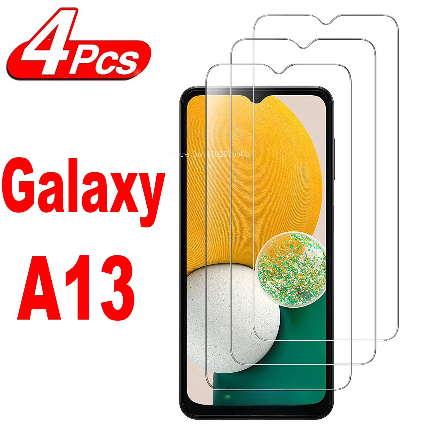 

4 шт., защитное стекло с полным покрытием для Samsung Galaxy A13 A13-5G A2