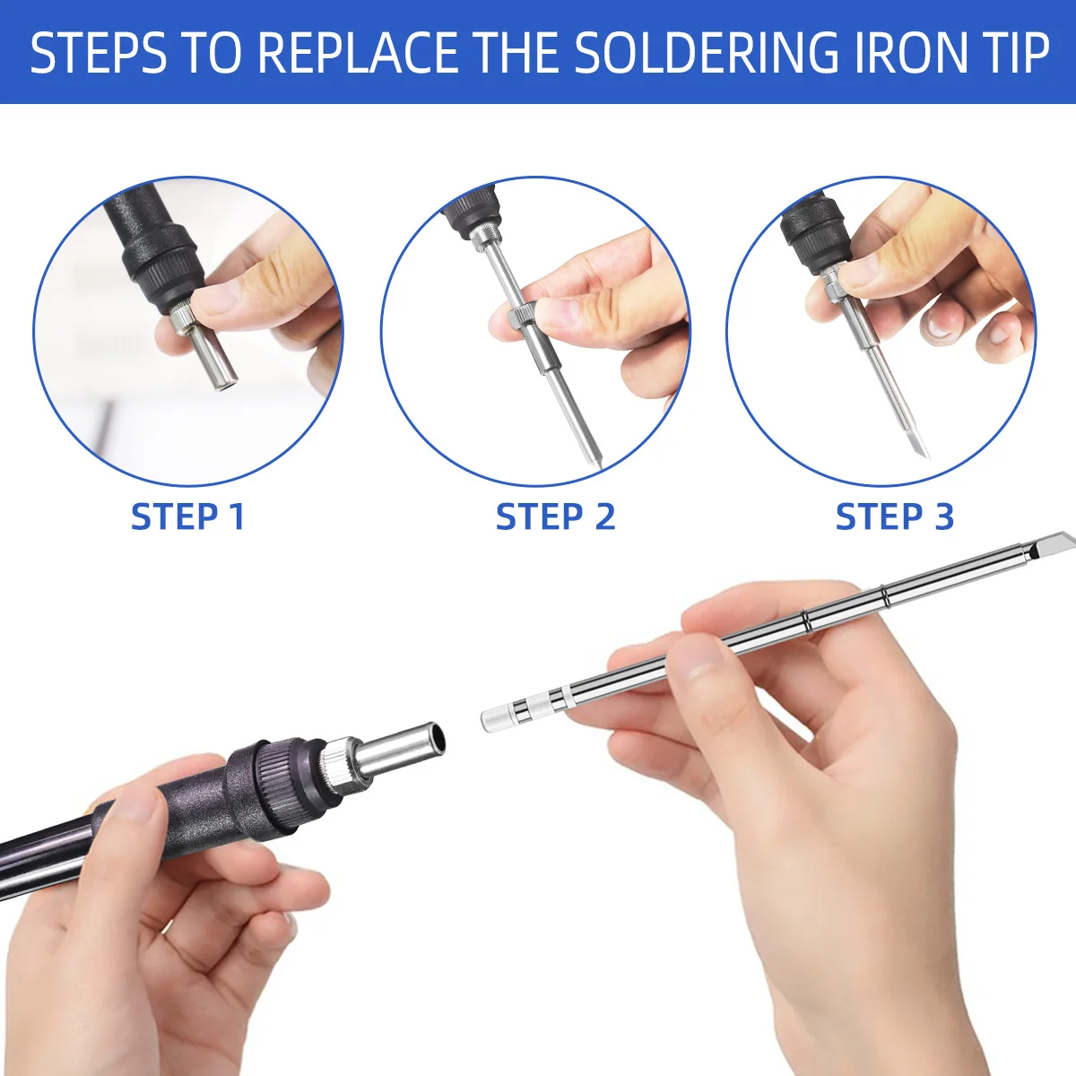 Digital T12 Soldering Iron Station Kit Temperature Controller Solder Welding Tool  200-450℃ 75W MAX 6