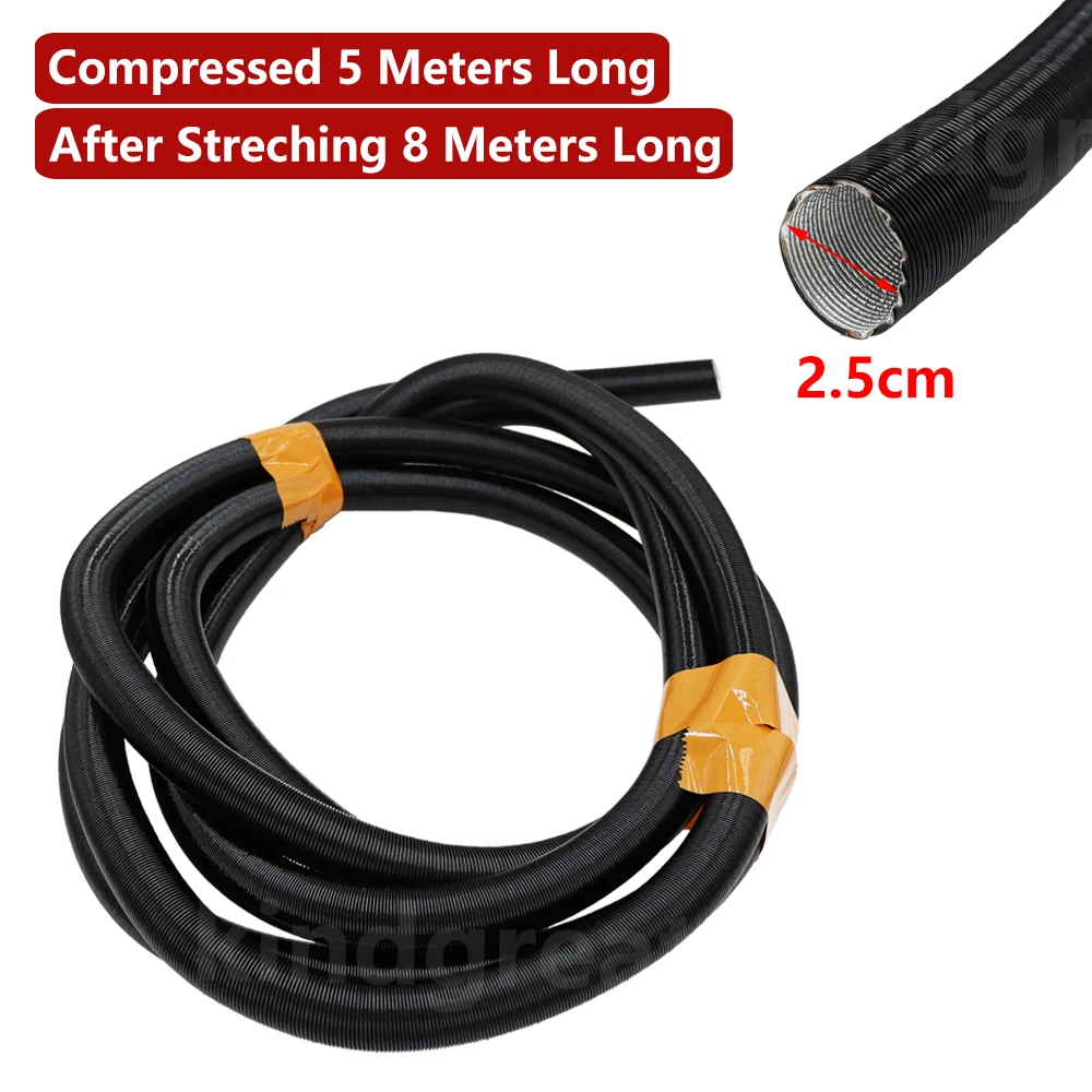 5 Meters Long 25mm Corrugation 2kw 5kw Diesel Parking Heater Air Intake Pipe For Eberspacher Airtronic D2 D4 D4S Webasto