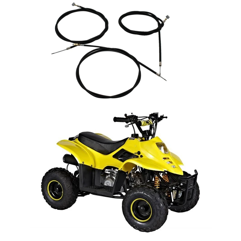 

NEW-Universal Motorcycle Brake Clutch Throttle Cable Kit Emergency Repair Kit Universal For Dirt Pit Bike Scooter ATV Quad