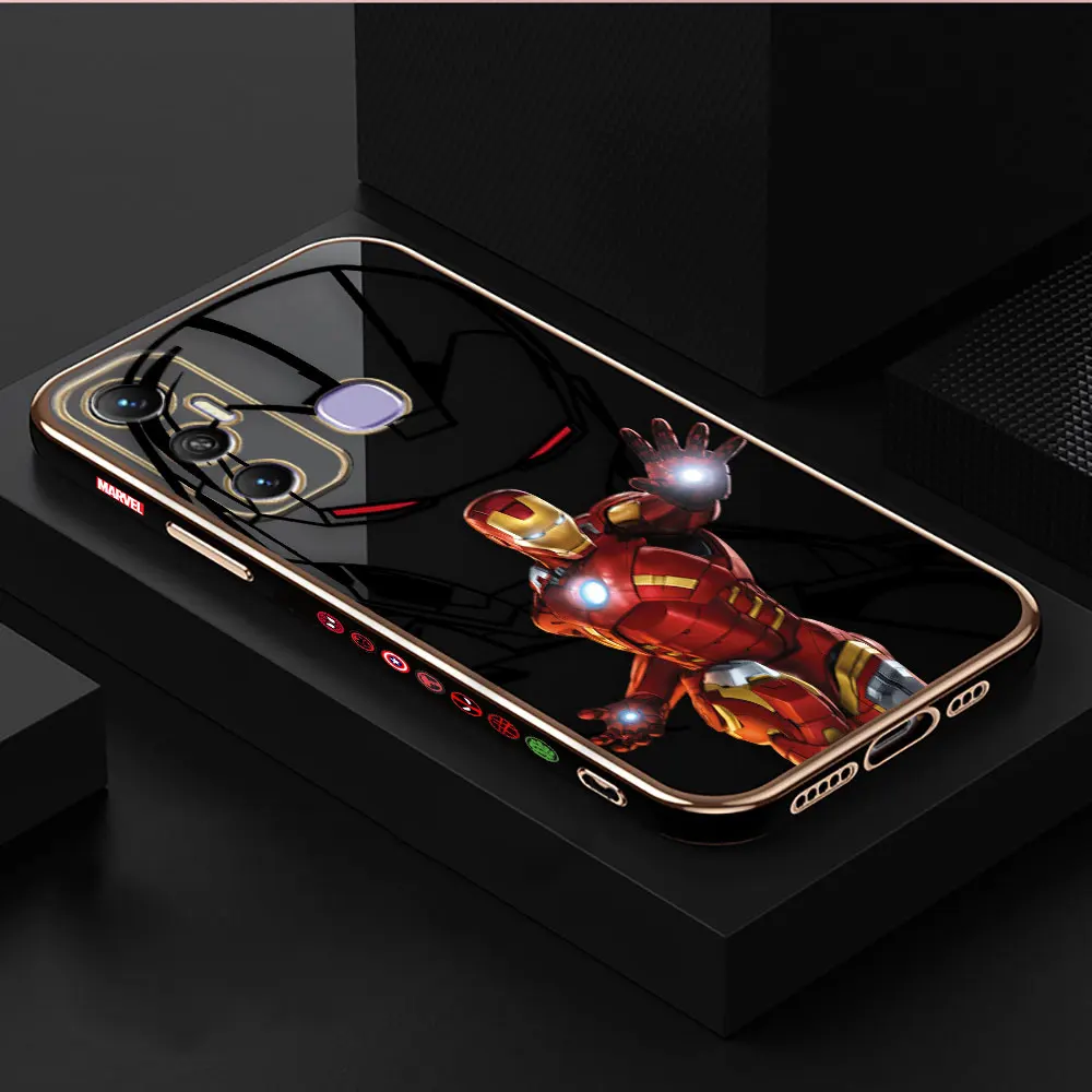 thumbnail image 1 of Funda suave E-TPU para teléfono Infinix HOT 40I 30I 30 20 20S 20I 12 12I 11 10 10S 10I 9 GT10 PLAY, carcasa con Logo de Marvel Iron Man, 1 of 5