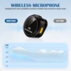 2 Pack Wireless Lavalier Microphone with Charging Case, USB-C Receiver Clip-on Mic for iPhone 15/16, Android, Vlogging, Live Streaming, Gaming, YouTube,