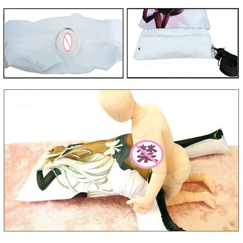 Inflatable Body Pillow Anime Fujiwara Chika Dakimakura Air with Sex Onahole Pocket Genshin Impact Split Legs Air Pillows 3