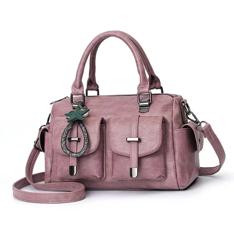 Fashionable and Elegant Soft Leather PU Women's Multi functional Shoulder Bag