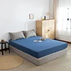 Brushed Fitted Sheet with Elastic Bands Non Slip Adjustable Mattress Covers Bed Cap /Bed Spread /Bedsheet Single Queen King Size 2