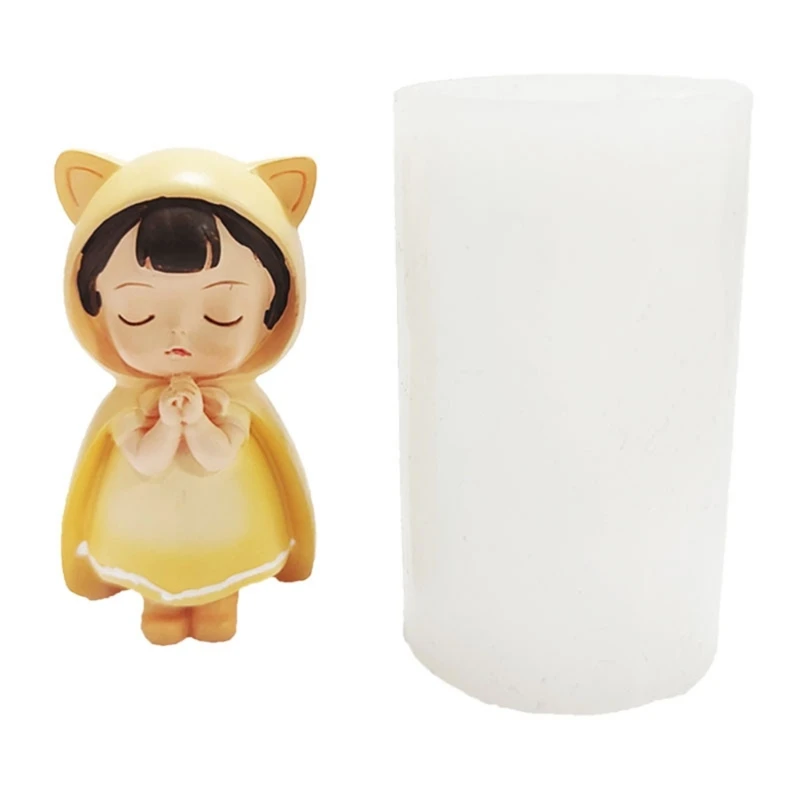 

Silicone Mould DIY 3D Angel Baby Candle Mould Candle Moulds Blessing Girl Mold