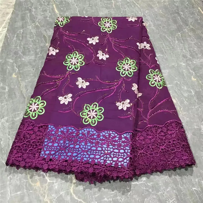 

Африканская хлопчатобумажная кружевная ткань, нигерийские сухие кружевные ткани с камнями, свадебное шитье, высокое качество, швейцарская вуаль, Оптовая торговля, 2023 г.