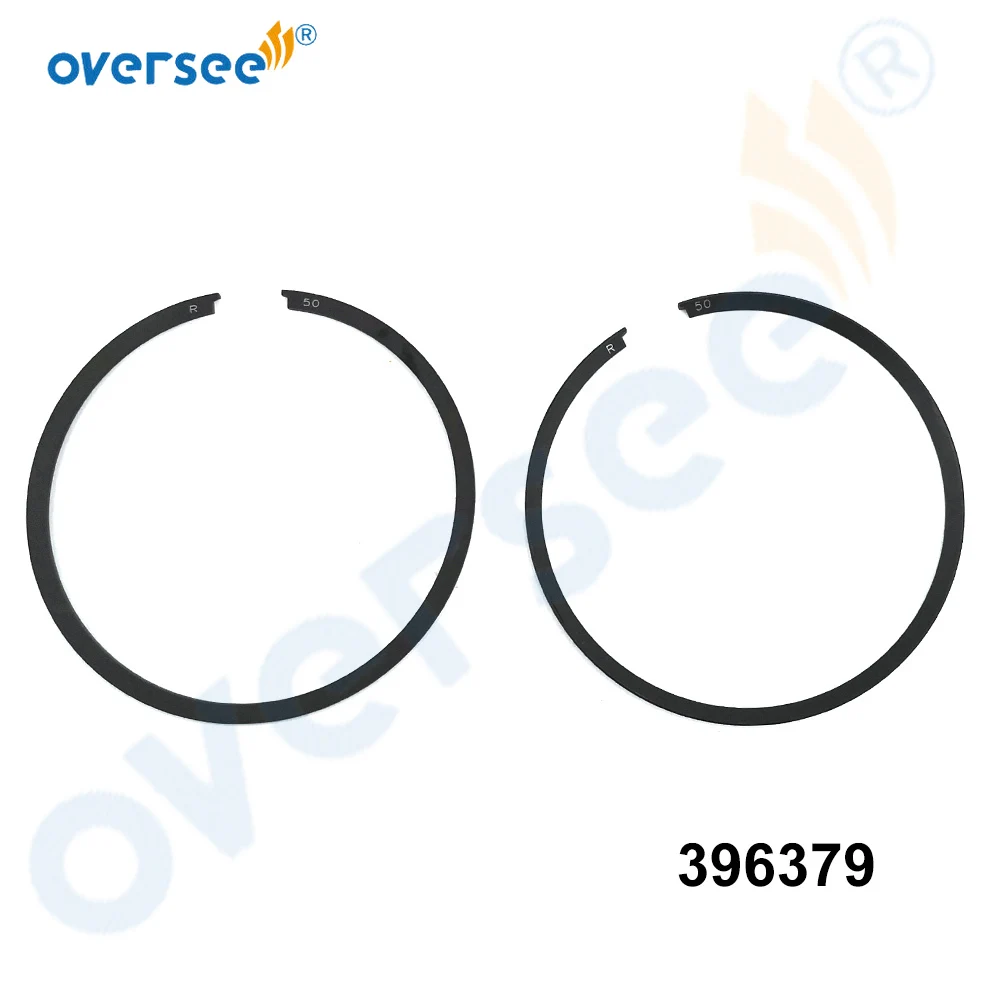 0396379 Oversize Piston Ring Set +050 for Evinrude, Johnson 25-35HP Outboard Engine 396379 385809