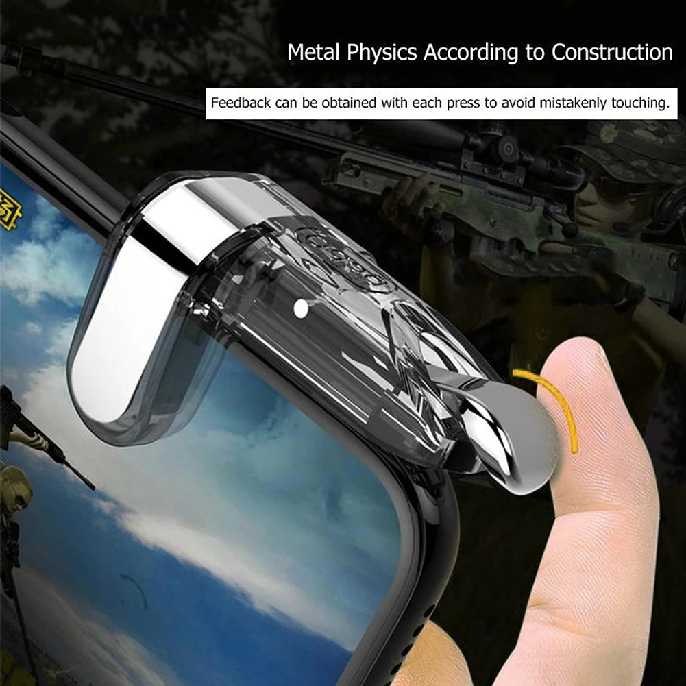 K03 PUBG Game Controller PUBG/Cutter/Survival Rules Gamepad L1R1 Fire Shooting Button Trigger for Android iOS Mobile Phone